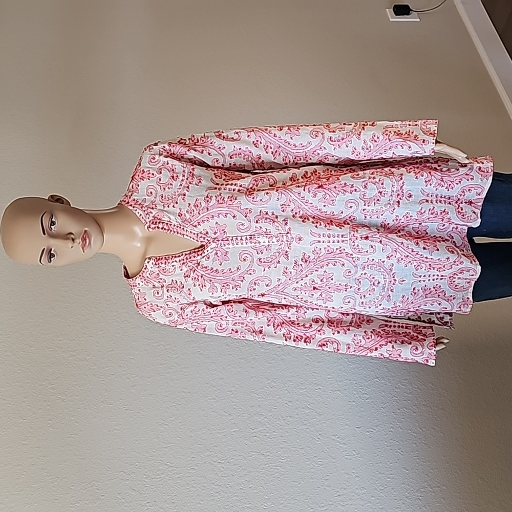SIGRID OLSEN BEADED TUNIC - Picture 1 of 14